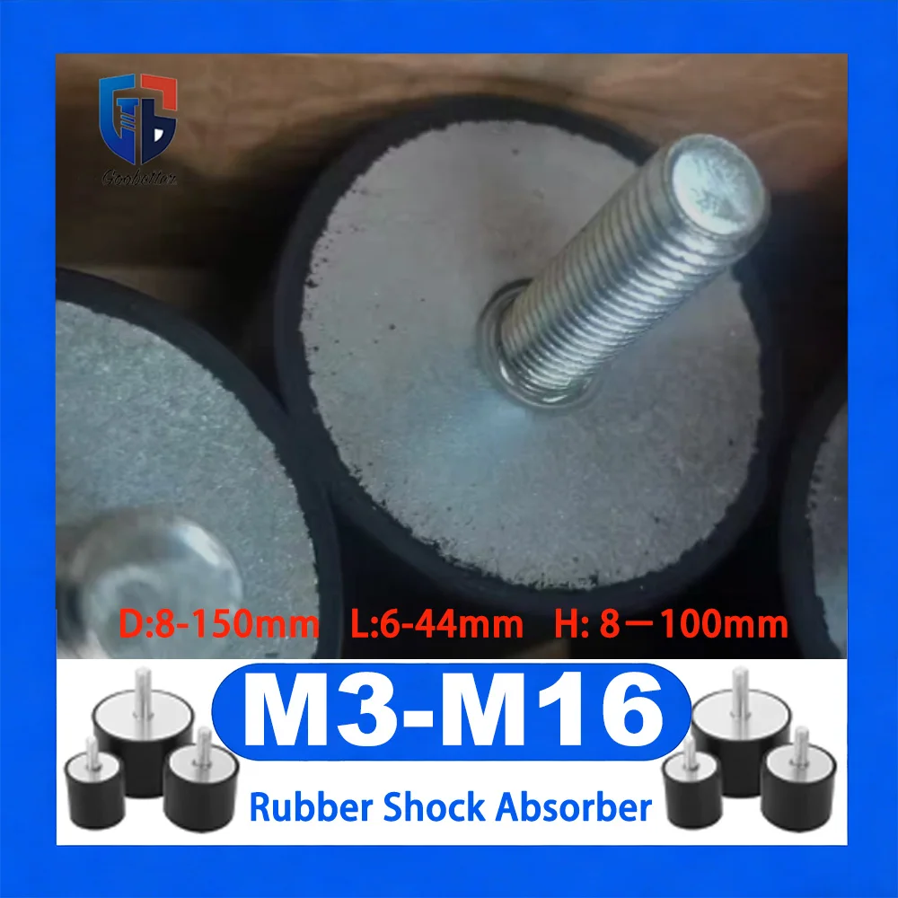 1Pcs M3 M4 M5 M6 M8 M10 M12 M16 Male Thread VE Type Rubber Shock Absorber Anti-Vibration Damper Pad for Mount Machinery
1Pcs M3 M4 M5 M6 M8 M10 M12 M16 Male Thread VE Type Rubber Shock Absorber Anti-Vibration Damper Pad for Mount Machinery