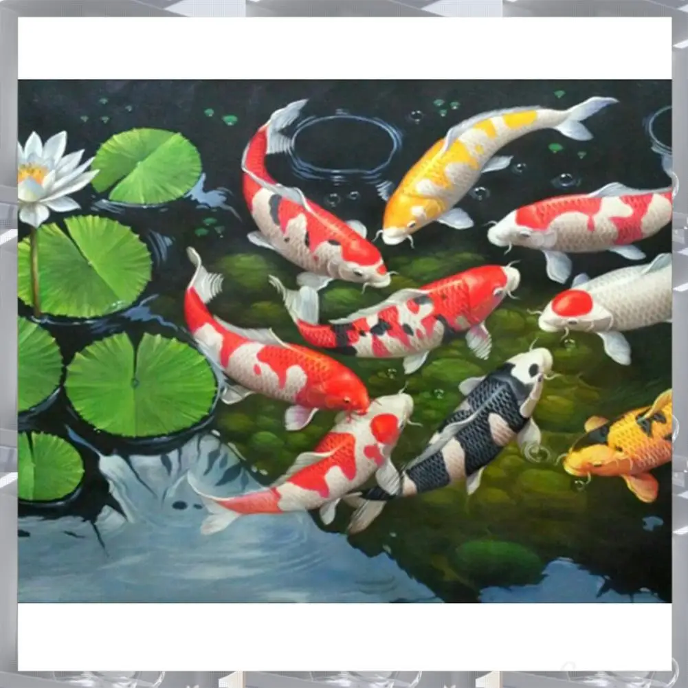 Лидер продаж-5D DIY Art Алмазная картина Круглый полный алмаз Koi Наборы для вышивки крестом Вышивка Домашние декоры, 5D DIY Art Алмазная краска
Лидер продаж-5D DIY Art Алмазная картина Круглый полный алмаз Koi Наборы для вышивки крестом Вышивка Домашние декоры, 5D DIY Art Алмазная краска