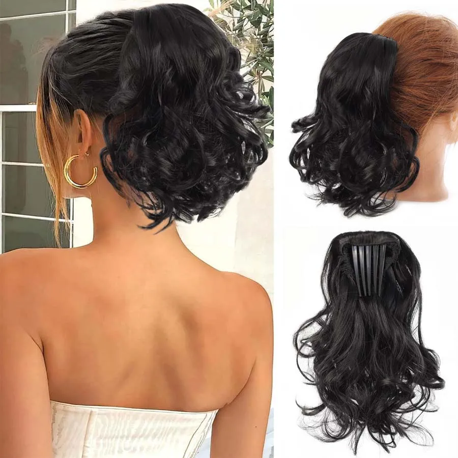 10 Inch Short Wavy Ponytail Extensions For Women Girls Claw Clip In Hair Extensions Synthetic Hair Extensions Hair Accessories
10 Inch Short Wavy Ponytail Extensions For Women Girls Claw Clip In Hair Extensions Synthetic Hair Extensions Hair Accessories