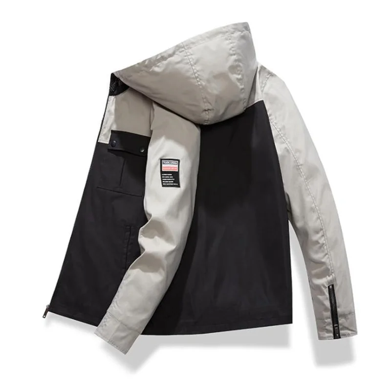 New Spring Autumn Mens Jacket Coat Hooded Casual Fashion Patchwork Color Men Windbreaker High Quality Male Bomber Jacket
New Spring Autumn Mens Jacket Coat Hooded Casual Fashion Patchwork Color Men Windbreaker High Quality Male Bomber Jacket