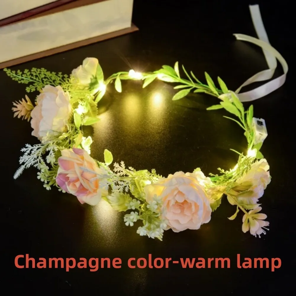 Nights Glow Color LED Flower Crown Diameter 18cm Multistyles Adjustable Flower Wreath Fairy Sparkling Headband
Nights Glow Color LED Flower Crown Diameter 18cm Multistyles Adjustable Flower Wreath Fairy Sparkling Headband