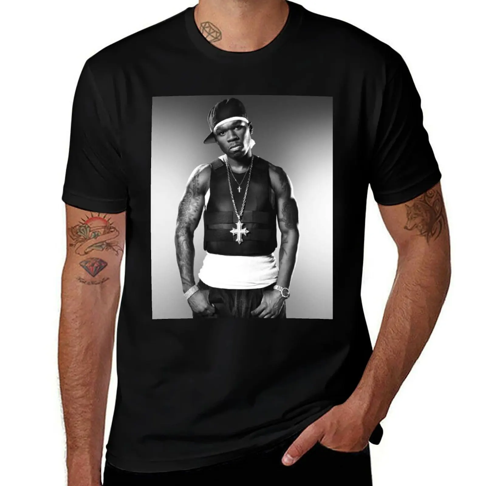 50 Cent Tee T-Shirt Basic Short Sleeve Cotton Blend T-Shirt
50 Cent Tee T-Shirt Basic Short Sleeve Cotton Blend T-Shirt