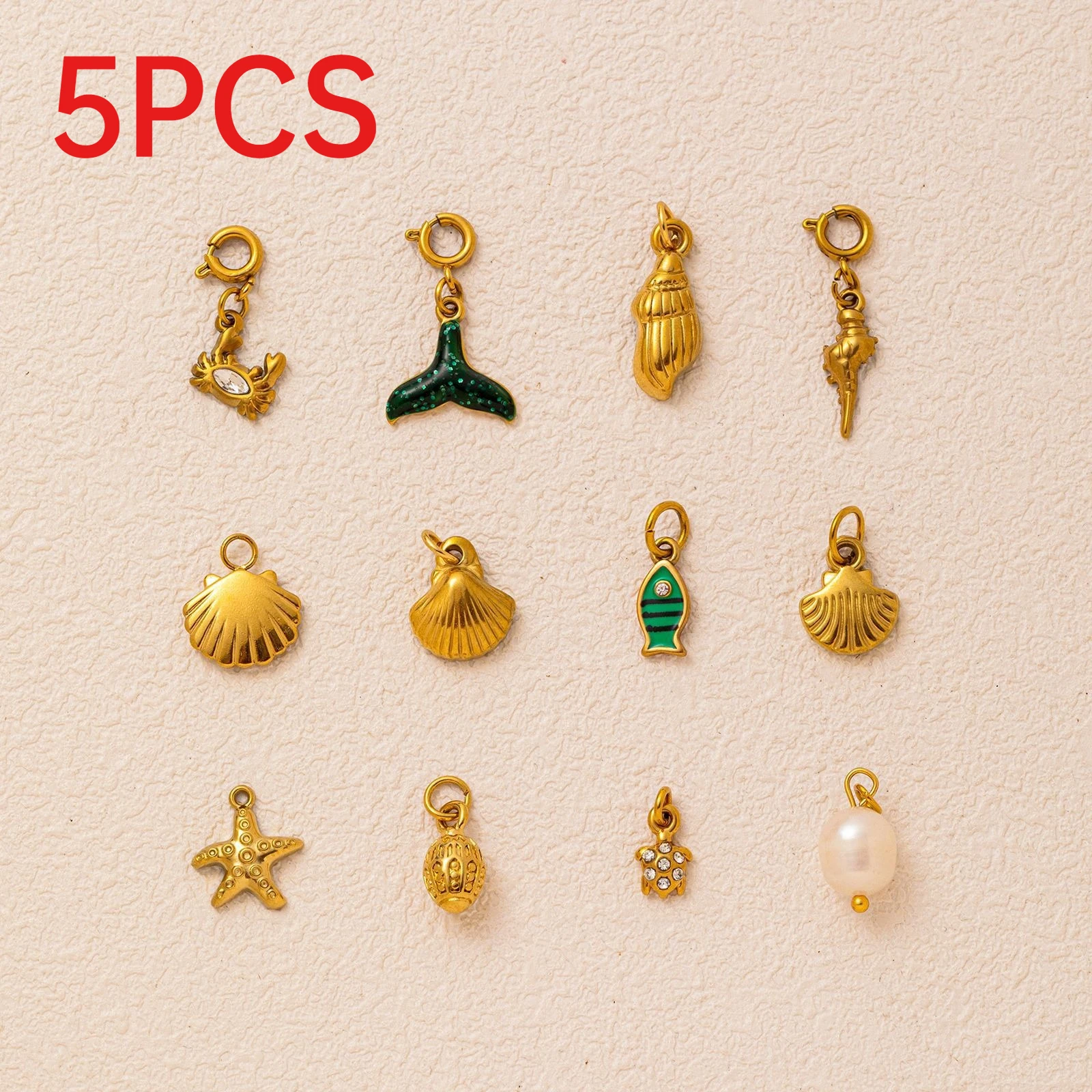 5Pcs Cute Stainless Steel Mermaid Tail Starfish Charms Ocean Pendants DIY Bracelet Necklace Jewelry Making Accessories Gift
5Pcs Cute Stainless Steel Mermaid Tail Starfish Charms Ocean Pendants DIY Bracelet Necklace Jewelry Making Accessories Gift