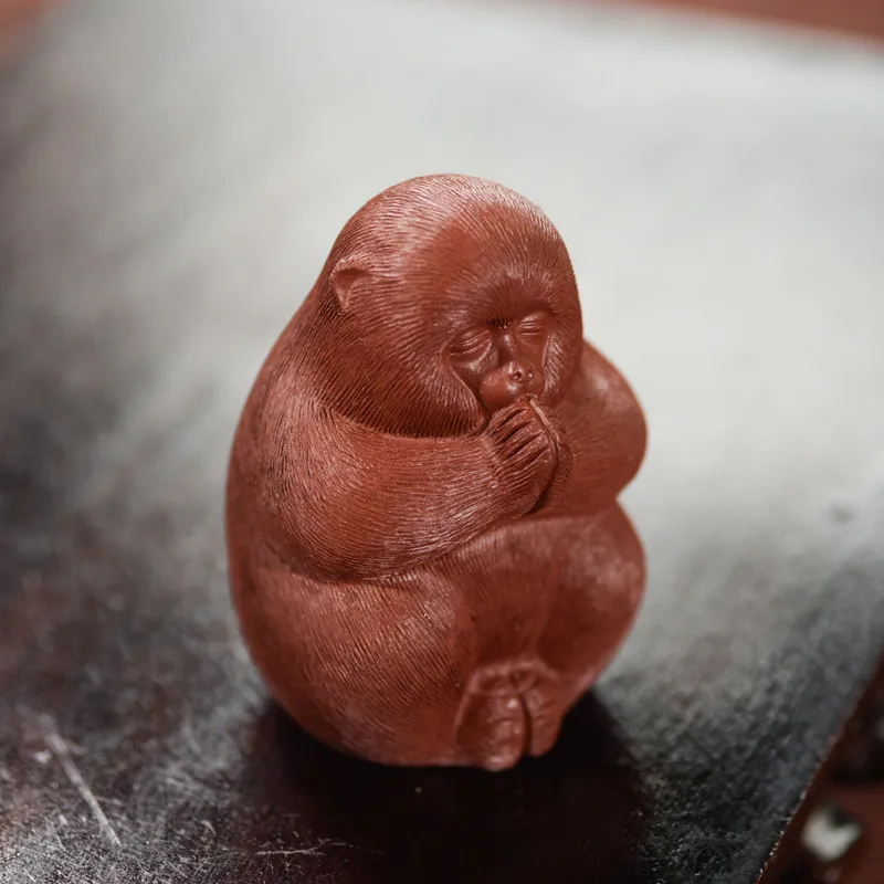 Yixing Handmade Purple Clay Tea Pet Chinese Monkey King Statue Ornaments Tea Figurine Crafts Tea Ceremony Decoration Accessories
Yixing Handmade Purple Clay Tea Pet Chinese Monkey King Statue Ornaments Tea Figurine Crafts Tea Ceremony Decoration Accessories