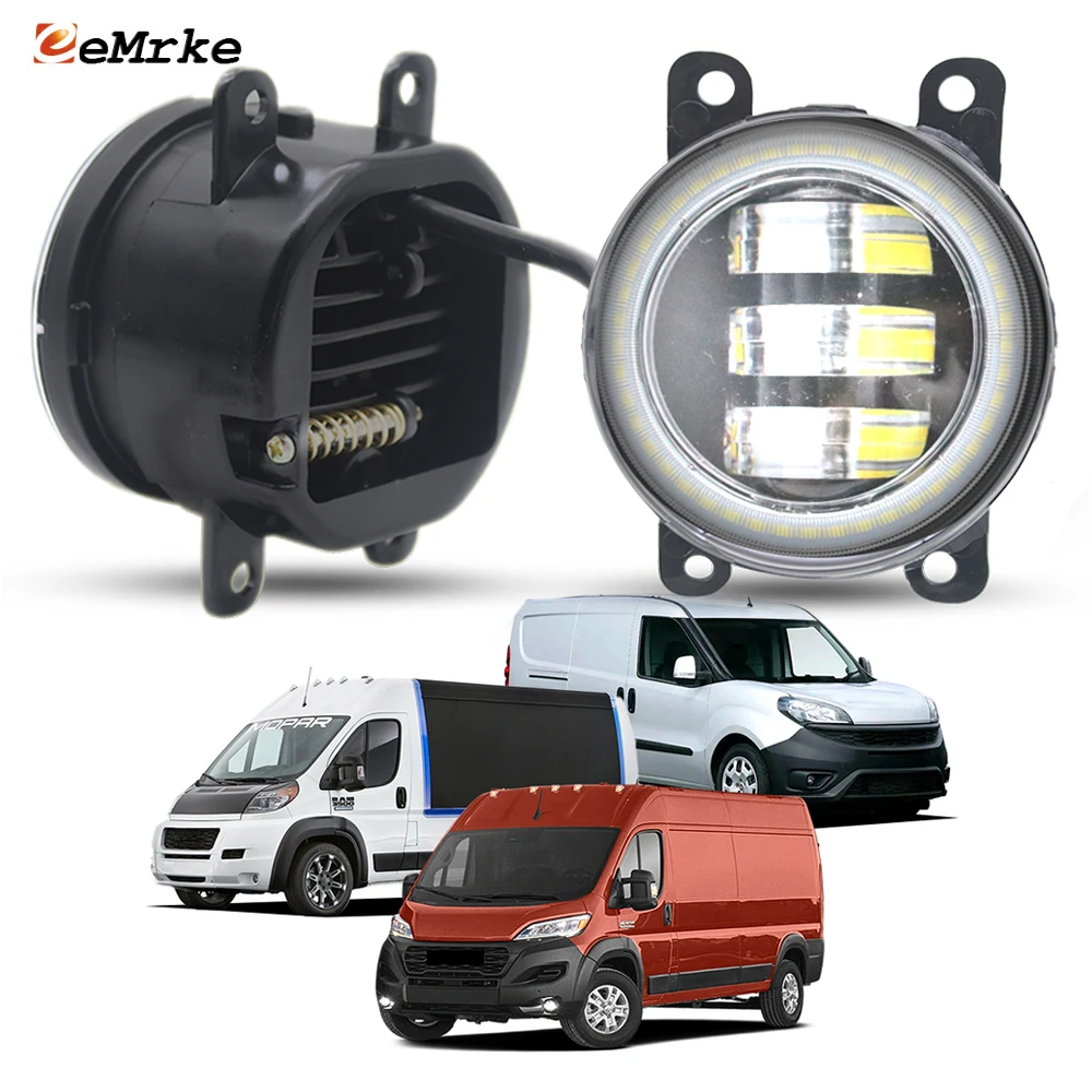 40W Led Fog Lights Angel Eyes DRL Driving Lamp Lens For Fiat Ducato Doblo Pratico RAM Promaster 1500 2500 3500 / City 2015-2025
40W Led Fog Lights Angel Eyes DRL Driving Lamp Lens For Fiat Ducato Doblo Pratico RAM Promaster 1500 2500 3500 / City 2015-2025
