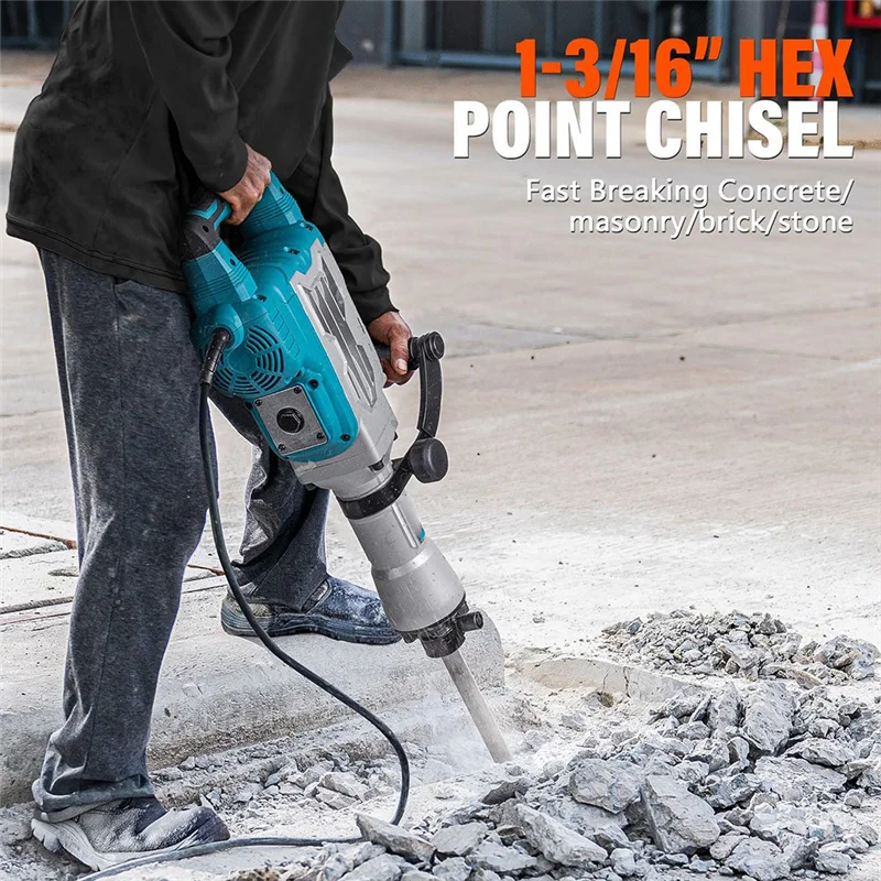 A93Z 2Pc 1-3/16 Inch Hex Chisel Set With Point & Flat Chisels For Heavy Duty Electric Demolition Jack Hammer Concrete Breaker
A93Z 2Pc 1-3/16 Inch Hex Chisel Set With Point & Flat Chisels For Heavy Duty Electric Demolition Jack Hammer Concrete Breaker