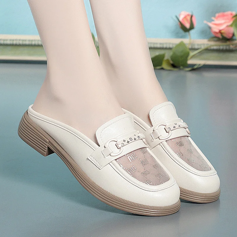 Summer Hollow Mesh Breathable Slippers Woman 2024 Cover Toe Soft Sole Luxury Flat New Fashion Rome Slides Casual Shoes
Summer Hollow Mesh Breathable Slippers Woman 2024 Cover Toe Soft Sole Luxury Flat New Fashion Rome Slides Casual Shoes