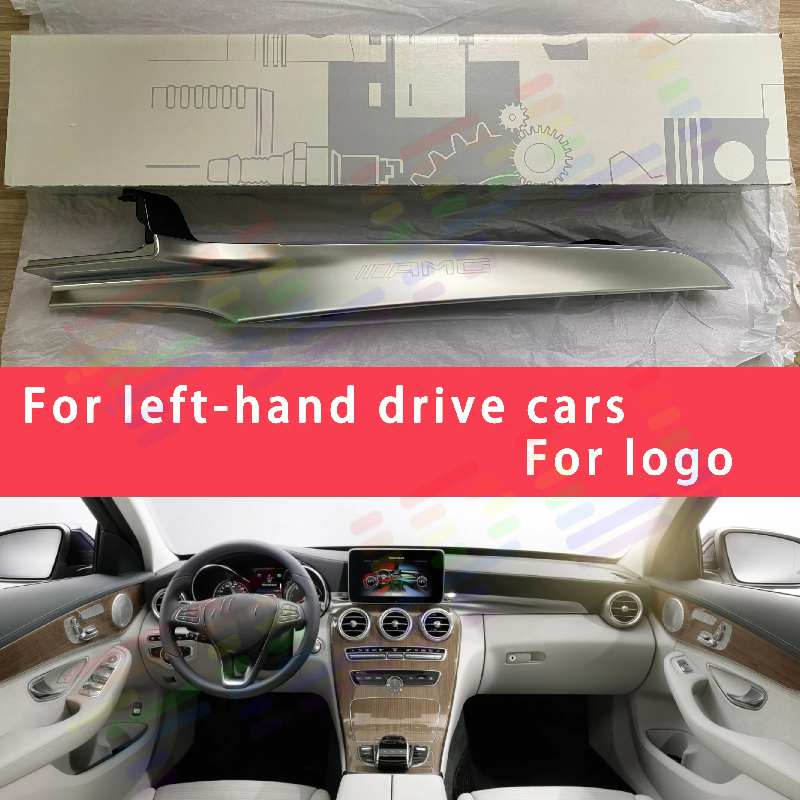 Left Hand Drive For AMG logo 3/64colors Atmosphere Lamp Cover C/GLC class W205 X253 for MB Co-pilot Neon Ambient Light LED
Left Hand Drive For AMG logo 3/64colors Atmosphere Lamp Cover C/GLC class W205 X253 for MB Co-pilot Neon Ambient Light LED