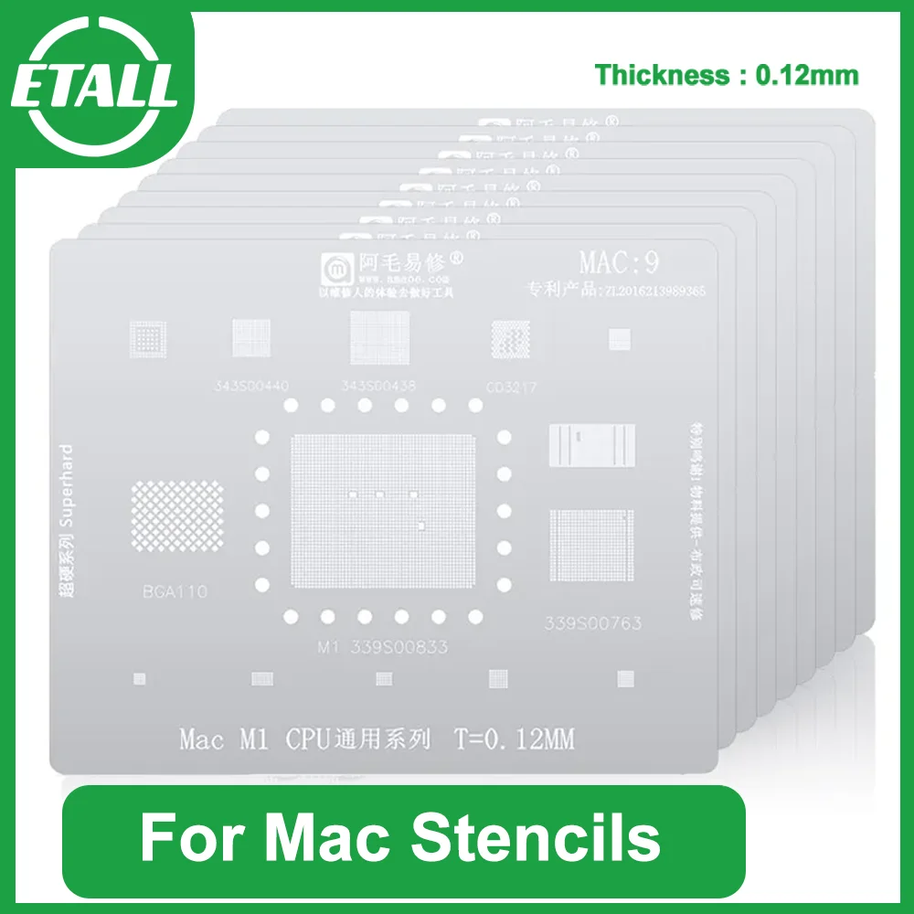 Amaoe для MacBook Air/Pro SSD SR23G WIFI/Power/CPU материнская плата NAND IC посадка оловянный шаблон стальная сетка BGA реболлинг трафарет
Amaoe для MacBook Air/Pro SSD SR23G WIFI/Power/CPU материнская плата NAND IC посадка оловянный шаблон стальная сетка BGA реболлинг трафарет