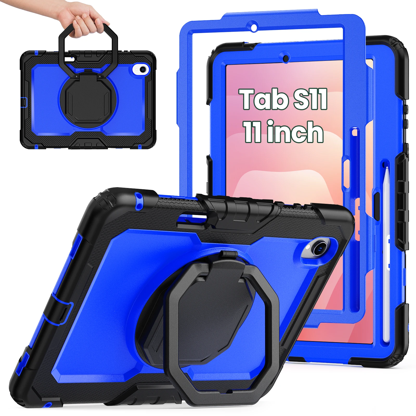 Stand Handle Grip Case For Samsung Galaxy Tab S11 2025 11.0 inch SM-X730 SM-X736 Rotating Heavy Duty Cover With Shoulder Strap
Stand Handle Grip Case For Samsung Galaxy Tab S11 2025 11.0 inch SM-X730 SM-X736 Rotating Heavy Duty Cover With Shoulder Strap