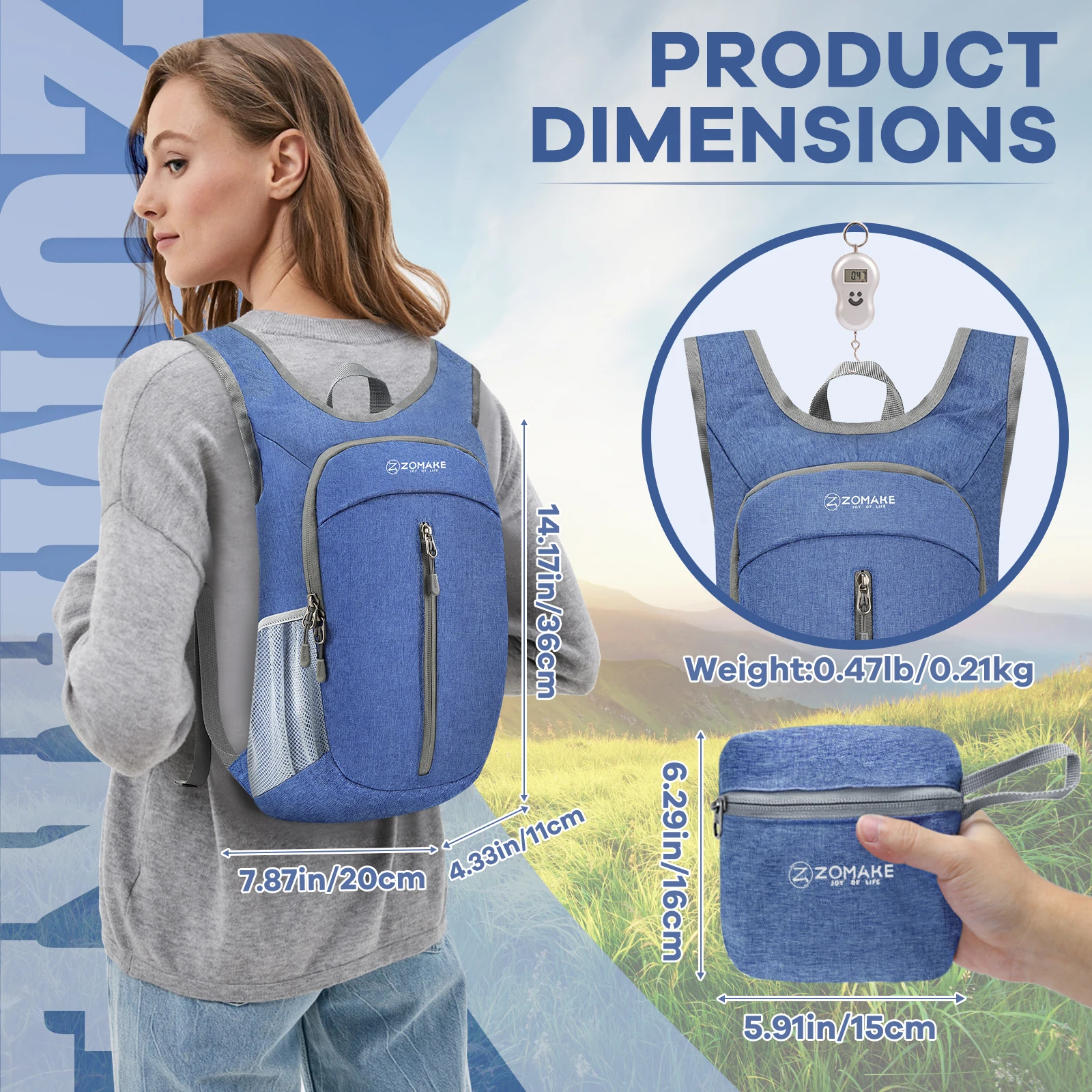 Light Foldable Backpack for Men and Women, Mountaineering Packable, Outdoor Travel, Hiking, Cycling, Camping, Shoulder Bag
Light Foldable Backpack for Men and Women, Mountaineering Packable, Outdoor Travel, Hiking, Cycling, Camping, Shoulder Bag