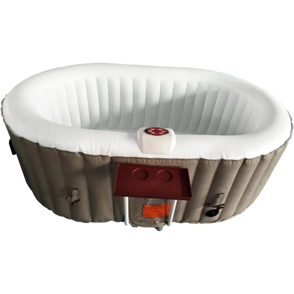Inflatable Hot Tub Spa | Personal High Powered Jetted Bubble | 145 Gallon 2 Person Oval, Brown and White, Outdoor Hot Tubs
Inflatable Hot Tub Spa | Personal High Powered Jetted Bubble | 145 Gallon 2 Person Oval, Brown and White, Outdoor Hot Tubs