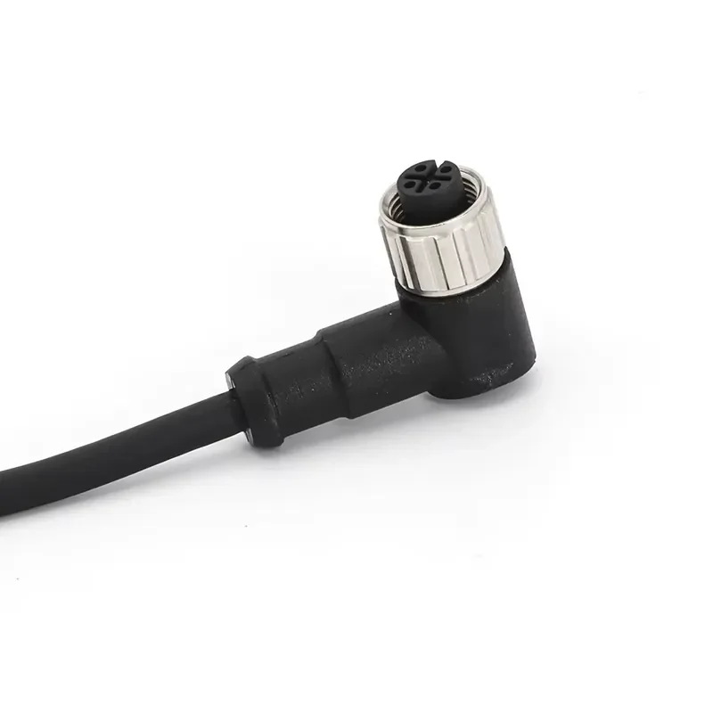 Preassembled Connectors, 2m PVC Black Unshielded Assemblies, Angled Female, M12 4-Pin Circular Connectors
Preassembled Connectors, 2m PVC Black Unshielded Assemblies, Angled Female, M12 4-Pin Circular Connectors