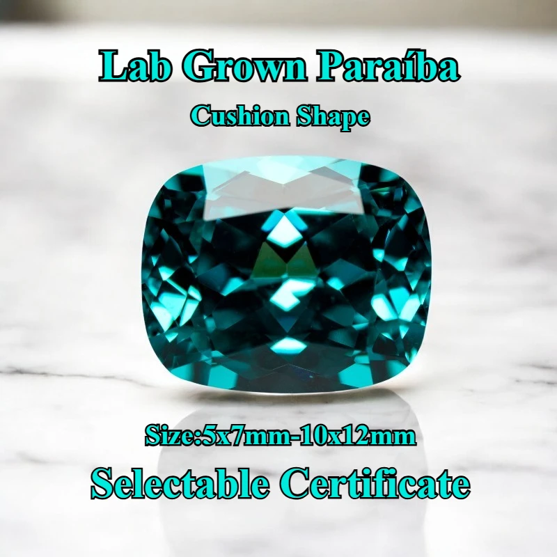 Синтетический драгоценный камень прямоугольной огранки «кушон» (подушка) цвета «Параиба» для изготовления ювелирных украшений и подвесок своими руками, с возможностью выбора сертификата
Синтетический драгоценный камень прямоугольной огранки «кушон» (подушка) цвета «Параиба» для изготовления ювелирных украшений и подвесок своими руками, с возможностью выбора сертификата