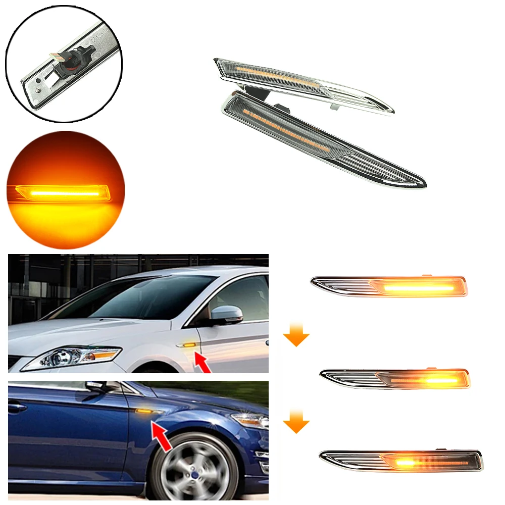 Для Ford Mondeo Mk4 Estate (BA7) 03.2007-01.2015 Боковой маркер для светодиодного повторителя, мигалка, динамический янтарный индикатор
Для Ford Mondeo Mk4 Estate (BA7) 03.2007-01.2015 Боковой маркер для светодиодного повторителя, мигалка, динамический янтарный индикатор