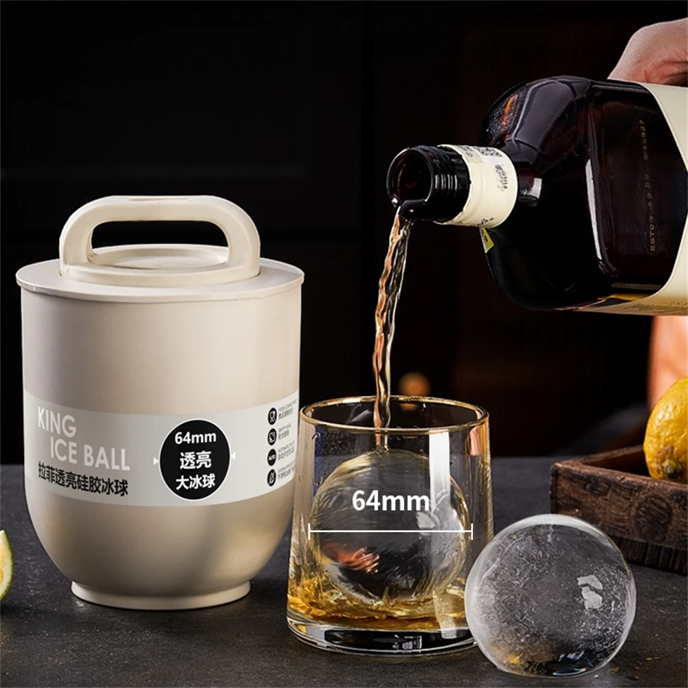 DIY Silicone Transparent Ice Ball Molds Large Size, Bubble-Free Transparent Ice Ball Molds For Drinks, Cocktails Juices Coffee
DIY Silicone Transparent Ice Ball Molds Large Size, Bubble-Free Transparent Ice Ball Molds For Drinks, Cocktails Juices Coffee