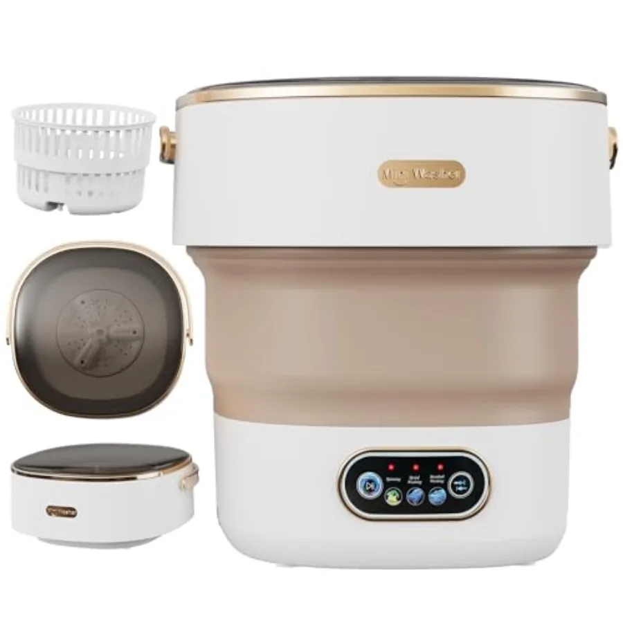 Portable 13L Mini Washing Machine with 3 Cleaning Modes for Baby Clothes Delicates in Khaki Compact Design for Apartment Dorm T
Portable 13L Mini Washing Machine with 3 Cleaning Modes for Baby Clothes Delicates in Khaki Compact Design for Apartment Dorm T