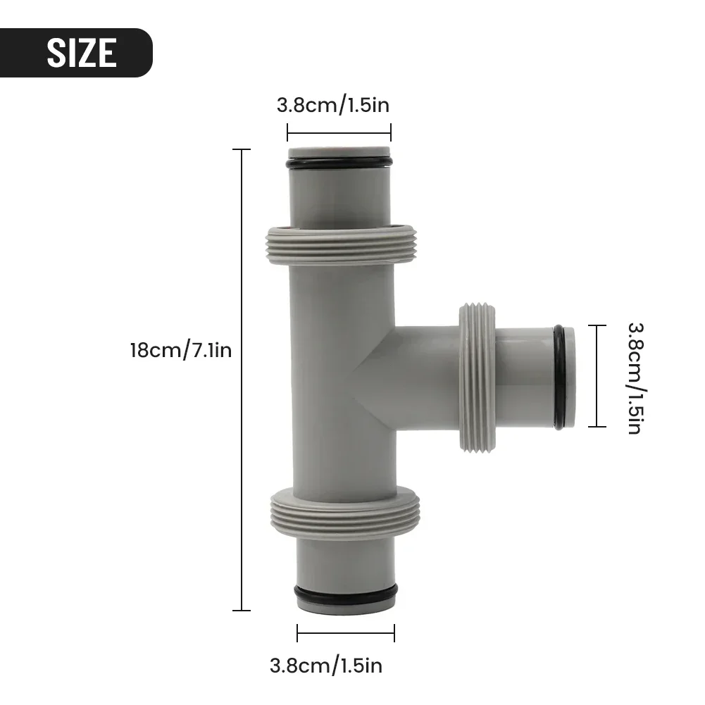 Connector Adapter Dual Split For Intex Parts Hose Plunger Valve PP Material Pool Pumps T-connector High Quality
Connector Adapter Dual Split For Intex Parts Hose Plunger Valve PP Material Pool Pumps T-connector High Quality