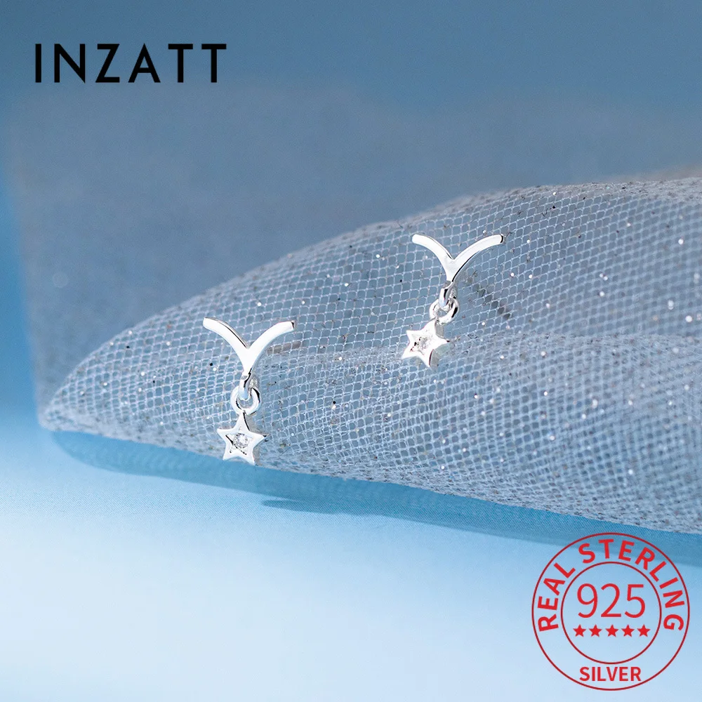 INZATT Real 925 Sterling Silver V Letter Zircon Star Mini Stud Earrings for Women Classic Fine Jewelry Light Luxury Accessories
INZATT Real 925 Sterling Silver V Letter Zircon Star Mini Stud Earrings for Women Classic Fine Jewelry Light Luxury Accessories