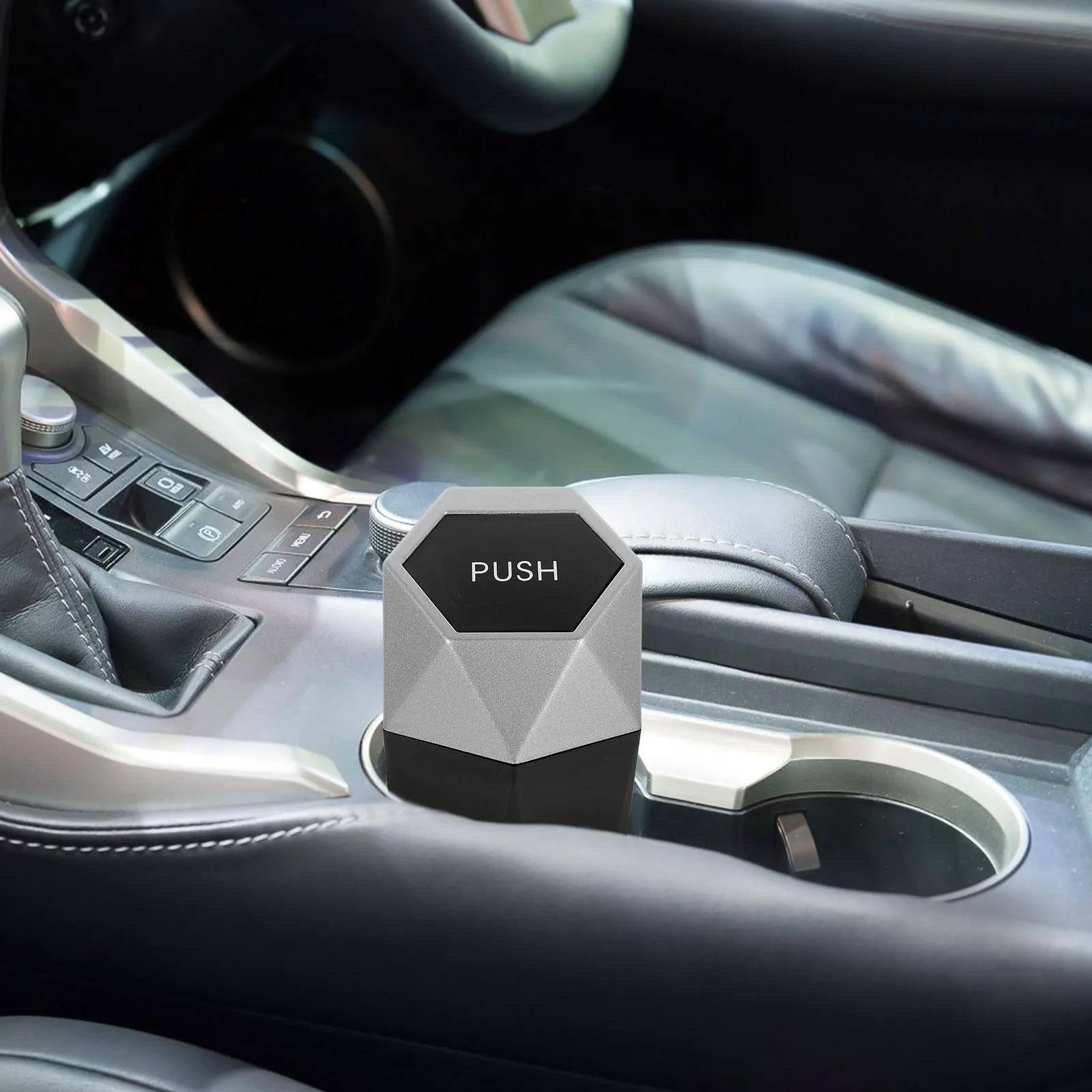 Trash Can Silver Leakproof Large Capacity Car Mounted Storage Box with Cup Holder Automotive Garbage Bin Vehicle Waste Holder
Trash Can Silver Leakproof Large Capacity Car Mounted Storage Box with Cup Holder Automotive Garbage Bin Vehicle Waste Holder