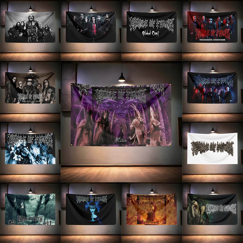 Rock Music Flag 3x5ft for Cradle of Filth Fans Banner HD Print Brass Grommet Garage Bedroom Living Room Dorm Wall Decor Tapestry
Rock Music Flag 3x5ft for Cradle of Filth Fans Banner HD Print Brass Grommet Garage Bedroom Living Room Dorm Wall Decor Tapestry