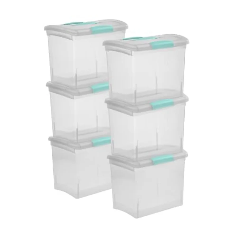Nesting ShowOffs Stackable Small Storage Bin with Latching Lid and Handle Plastic Container to Organize Office Files Clear
Nesting ShowOffs Stackable Small Storage Bin with Latching Lid and Handle Plastic Container to Organize Office Files Clear