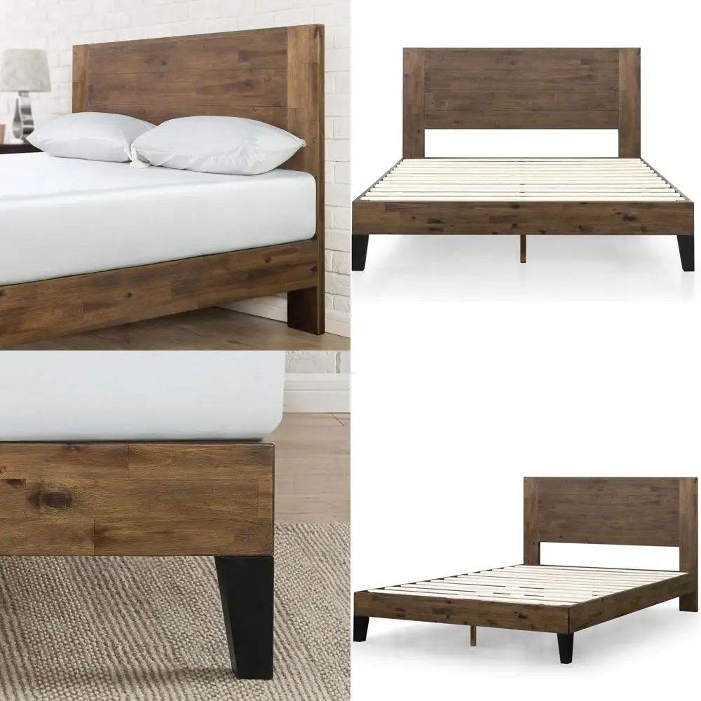 Queen Size Wood Slat Platform Bed with Mattress Foundation, No Box Spring Needed, Easy Assembly
Queen Size Wood Slat Platform Bed with Mattress Foundation, No Box Spring Needed, Easy Assembly