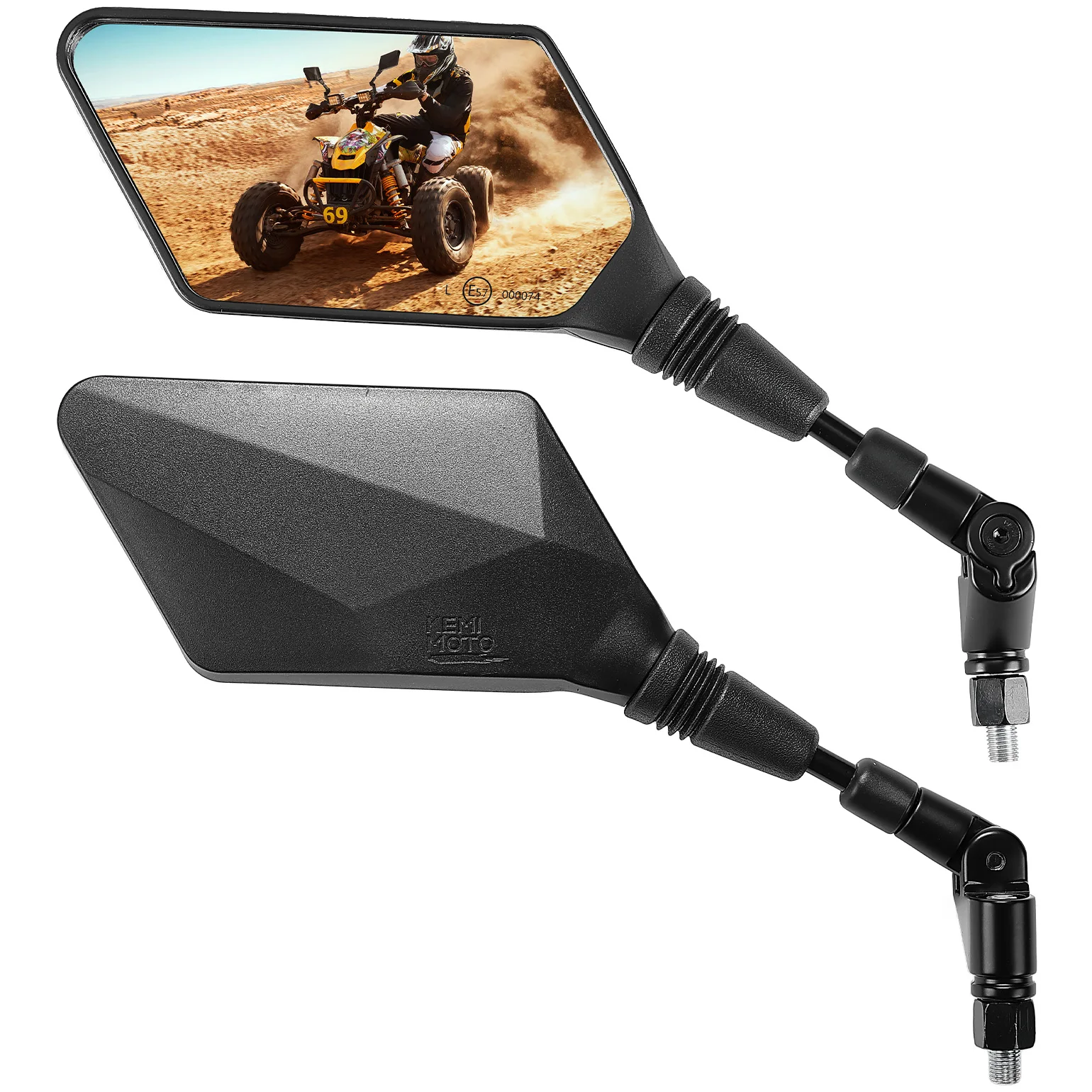 8MM 10MM ATV Mirrors Foldable Motorcycle Mirrors with 7/8 inch Handlebar Mounts for Sportsman for Outlander for Raptor 700
8MM 10MM ATV Mirrors Foldable Motorcycle Mirrors with 7/8 inch Handlebar Mounts for Sportsman for Outlander for Raptor 700