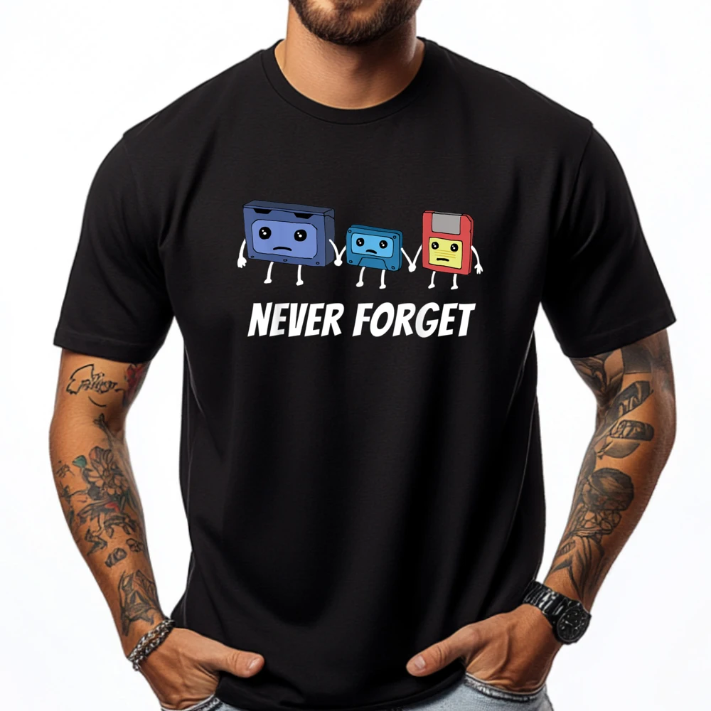 Never Forget Cassette Graphic Tees Classic Camisas De Hombre Figures Luxury Designer Mans Short Sleeve
Never Forget Cassette Graphic Tees Classic Camisas De Hombre Figures Luxury Designer Mans Short Sleeve