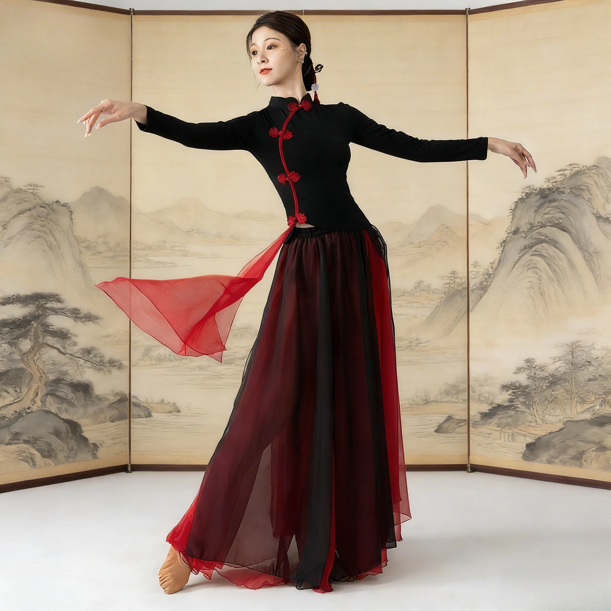 New Style Chinese Classical Dance Outfit Cheongsam Inspired Body Practice Wear Autumn Winter Female Stage Performance Costume
New Style Chinese Classical Dance Outfit Cheongsam Inspired Body Practice Wear Autumn Winter Female Stage Performance Costume