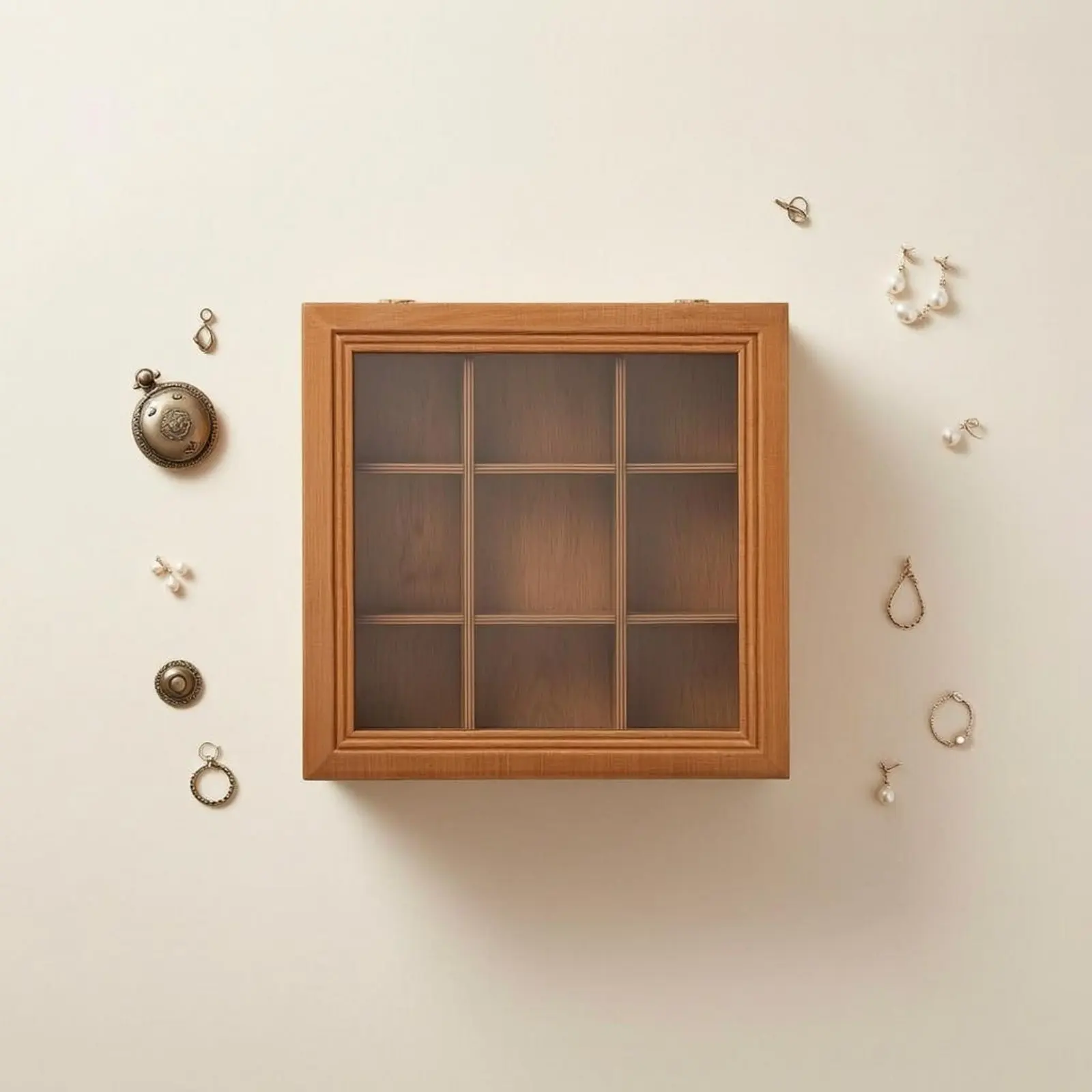 9-Compartment Box Framed Front Wooden Compartment Box Easy Visibility Compact Size for Desk
9-Compartment Box Framed Front Wooden Compartment Box Easy Visibility Compact Size for Desk