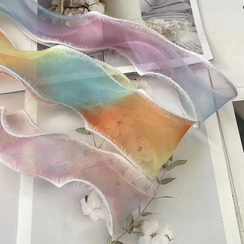 5.5cm Raw Edges Rainbow Ribbons for DIY Hair Bow Fishtail Weaving, Head Flower Shoes Hats Clothes Accessories
5.5cm Raw Edges Rainbow Ribbons for DIY Hair Bow Fishtail Weaving, Head Flower Shoes Hats Clothes Accessories