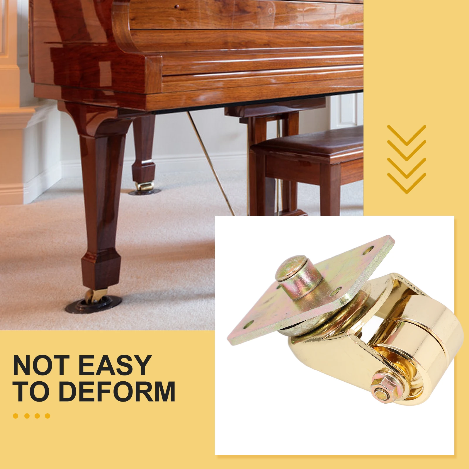 Piano Metal Casters Replacement Mobile Accessory Rollers Wheels for Accessories High Hardness
Piano Metal Casters Replacement Mobile Accessory Rollers Wheels for Accessories High Hardness