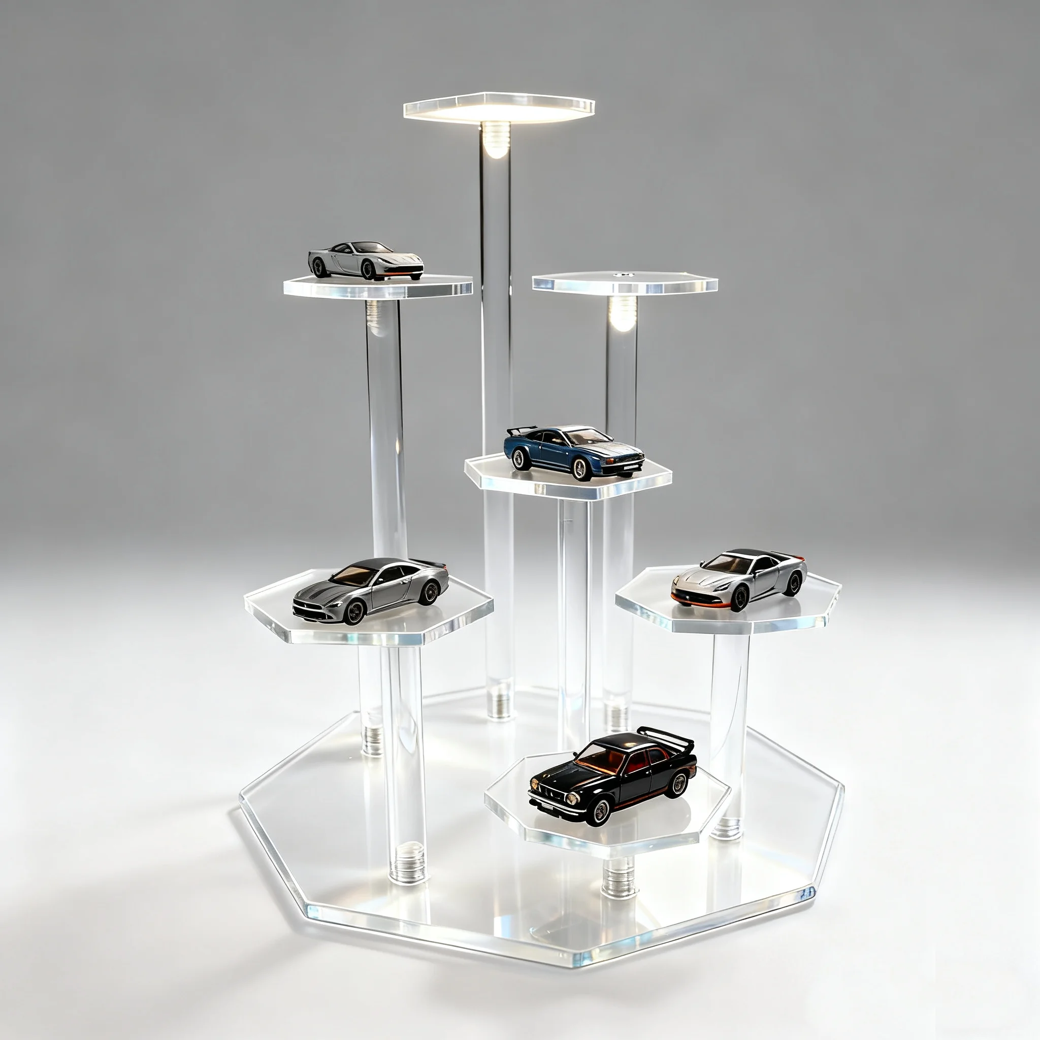 A Set Of 7 Heads Acrylic Display Stand, Used For Placing Jewelry, Collectibles, Multifunctional Display Stand For Accessories
A Set Of 7 Heads Acrylic Display Stand, Used For Placing Jewelry, Collectibles, Multifunctional Display Stand For Accessories