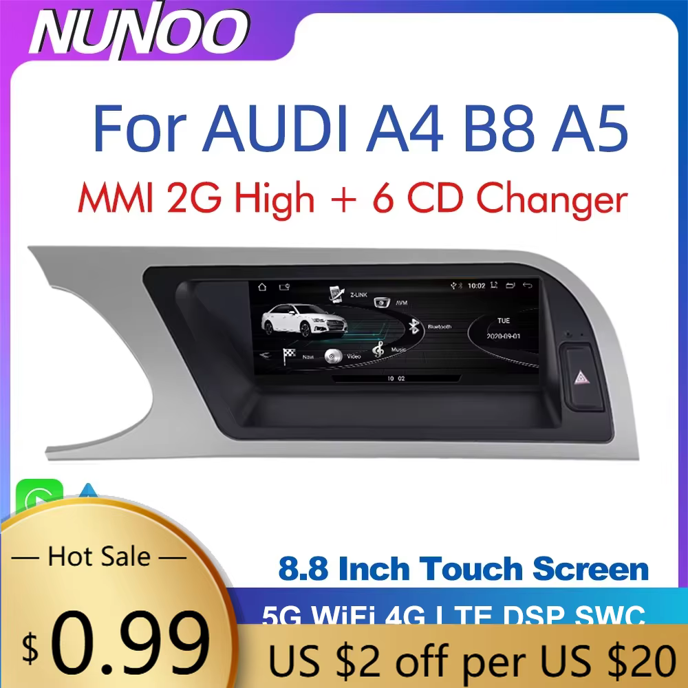 Hub Caps Android 14 8+256GB CarPlay For Audi A4 B8 A5 2008 2009 2010 MMI 2G High CD Changer Car Multimedia Player Stereo GPS Nav
Hub Caps Android 14 8+256GB CarPlay For Audi A4 B8 A5 2008 2009 2010 MMI 2G High CD Changer Car Multimedia Player Stereo GPS Nav