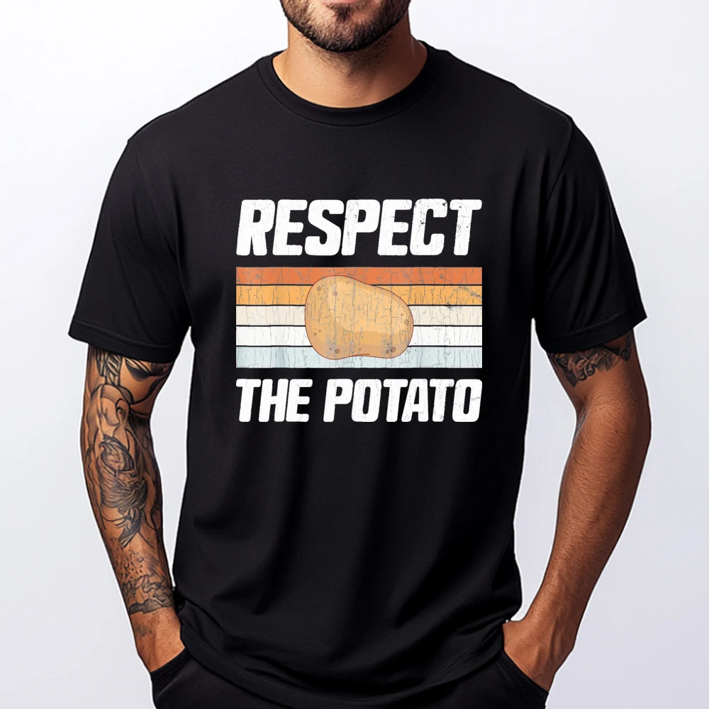 Respect Potato Funny Potatoes Vegetables Chips Eater Graphic Graphic T Shirts Men Oversized Men's Clothing Normal
Respect Potato Funny Potatoes Vegetables Chips Eater Graphic Graphic T Shirts Men Oversized Men's Clothing Normal