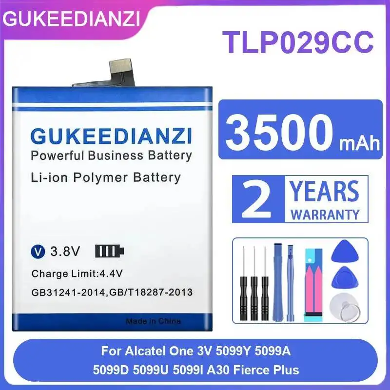Mobile Phone Battery TLP029CC 3500Mah For Alcatel One 3V 5099Y 5099A 5099D 5099U 5099I A30 Fierce Plus
Mobile Phone Battery TLP029CC 3500Mah For Alcatel One 3V 5099Y 5099A 5099D 5099U 5099I A30 Fierce Plus