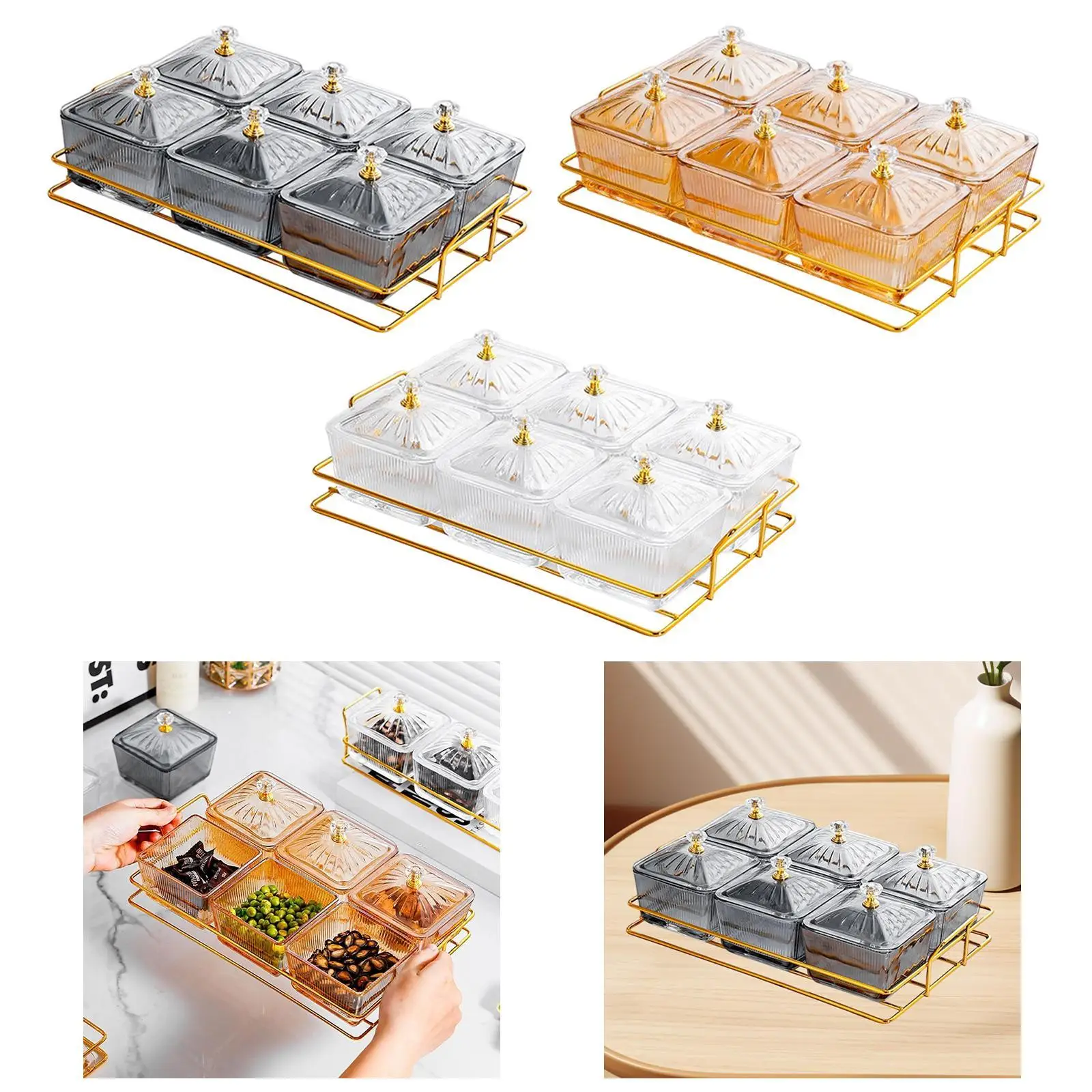 Divided Snack Serving Bowls Fruit Snacks Serving Platter Creative Food Storage Box,Dried Fruit Tray for Candy Cookies Snacks
Divided Snack Serving Bowls Fruit Snacks Serving Platter Creative Food Storage Box,Dried Fruit Tray for Candy Cookies Snacks