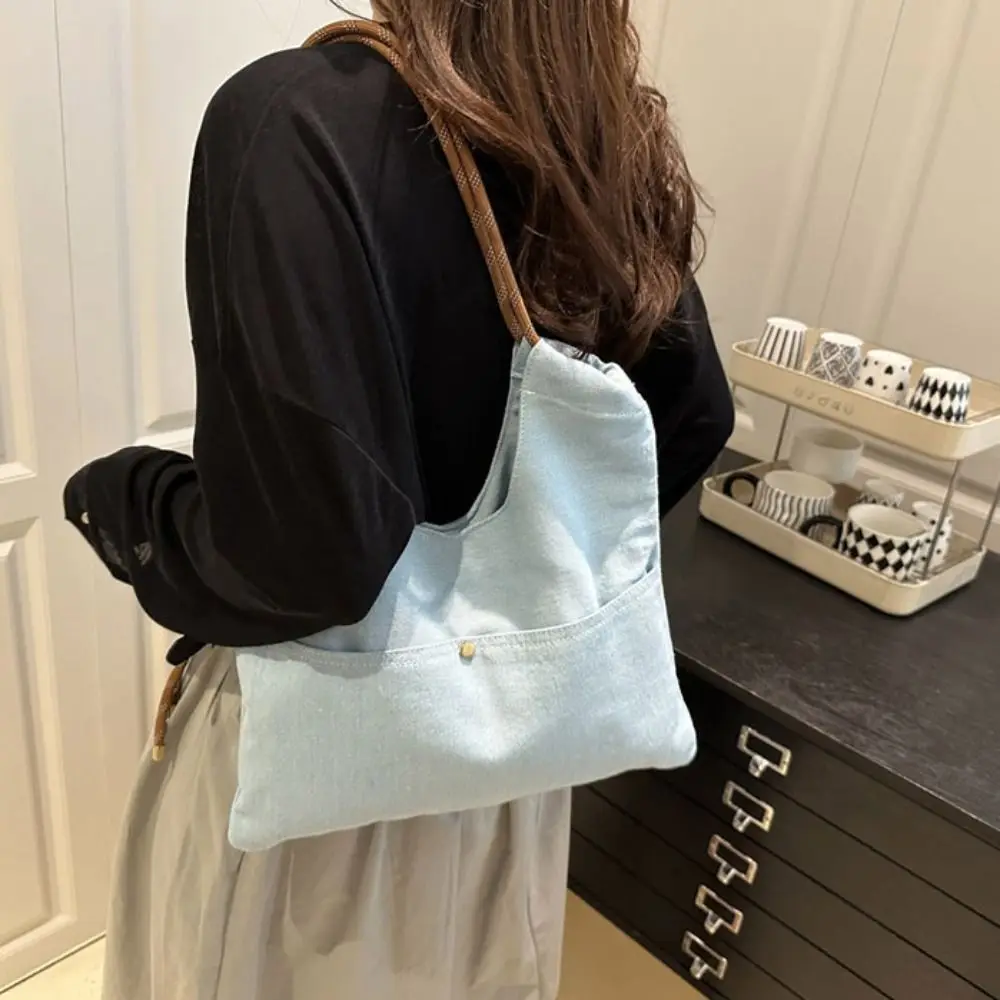 Shoulder Bag Denim Canvas Bag Street Style Large Capacity Vintage Handbag Crossbody Bag Solid Color Simple Tote Bag Girl
Shoulder Bag Denim Canvas Bag Street Style Large Capacity Vintage Handbag Crossbody Bag Solid Color Simple Tote Bag Girl