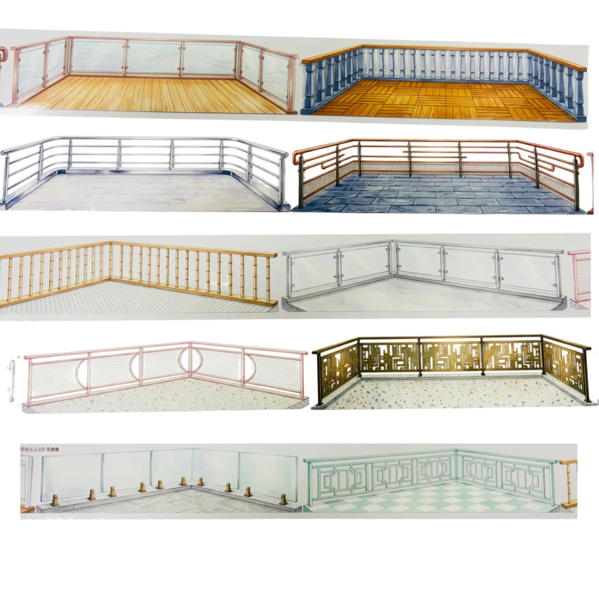 Limited Edition Balcony PET Washi Tape Sample Loop Decorative Sticker for DIY Journal Scrapbook Phone Back Card Collage
Limited Edition Balcony PET Washi Tape Sample Loop Decorative Sticker for DIY Journal Scrapbook Phone Back Card Collage