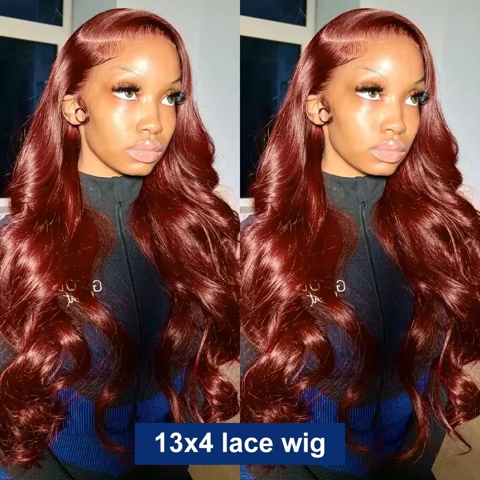 #33 4x4 Reddish Brown Body Wave Lace Frontal Human Hair Wigs Red Colored 13x4 Hd Lace Frontal Wigs Human Hair Wigs Pre Plucked
#33 4x4 Reddish Brown Body Wave Lace Frontal Human Hair Wigs Red Colored 13x4 Hd Lace Frontal Wigs Human Hair Wigs Pre Plucked