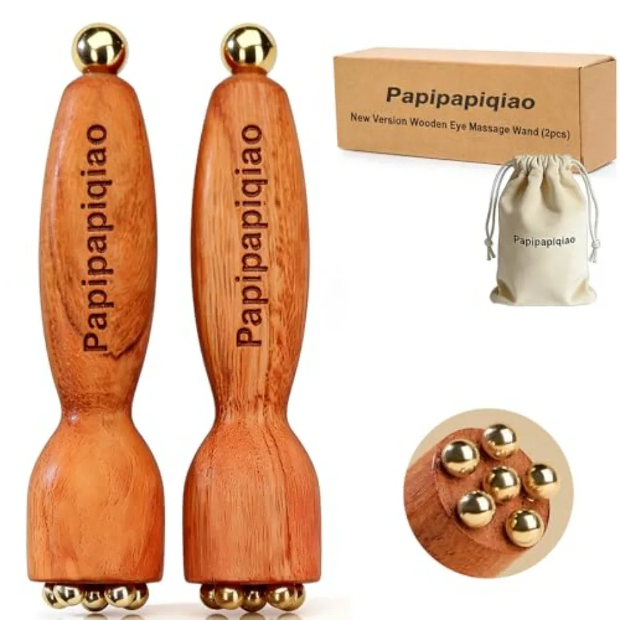 2Pcs Facial Massage Tool for Eye Massage Reduce Puffiness and Dark Circles Facial Meridian Brush Rosewood Handle Copper Massage
2Pcs Facial Massage Tool for Eye Massage Reduce Puffiness and Dark Circles Facial Meridian Brush Rosewood Handle Copper Massage