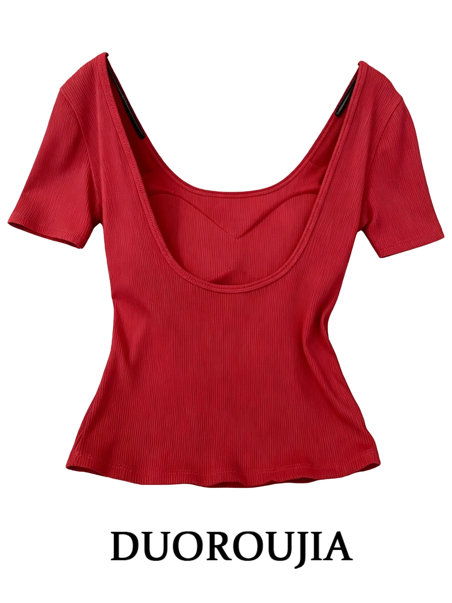 plus Size Red Backless Design Short Sleeve T-Shirt Women Summer Slimming Beautiful Back Covering Meat Pure Color Top
plus Size Red Backless Design Short Sleeve T-Shirt Women Summer Slimming Beautiful Back Covering Meat Pure Color Top