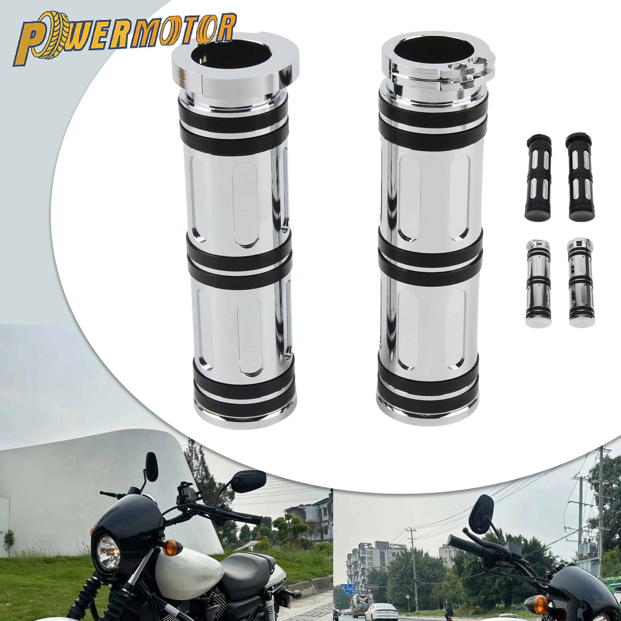 Universal Motorcycle 25mm Handle Grips Handlebar Grips For Harley Touring Road King Glide Dyna Fatboy Softail Sportster XL Parts
Universal Motorcycle 25mm Handle Grips Handlebar Grips For Harley Touring Road King Glide Dyna Fatboy Softail Sportster XL Parts