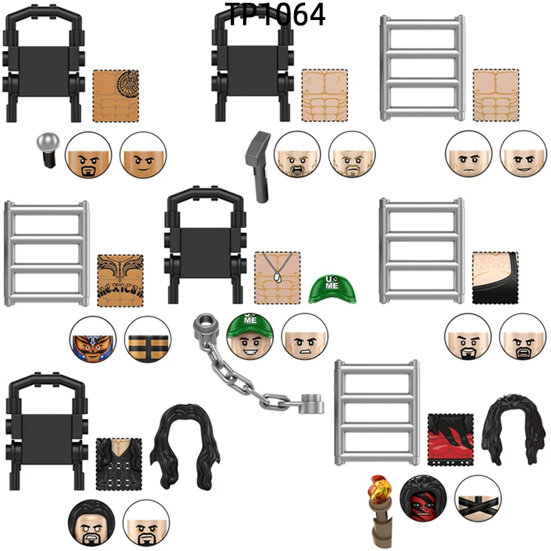 The TP1064 Wrestling John Cena Rock Undertaker HHH Randy Orton Rey Mysterio Kane Big Show Action Figures Model Blocks MOC Bricks
The TP1064 Wrestling John Cena Rock Undertaker HHH Randy Orton Rey Mysterio Kane Big Show Action Figures Model Blocks MOC Bricks