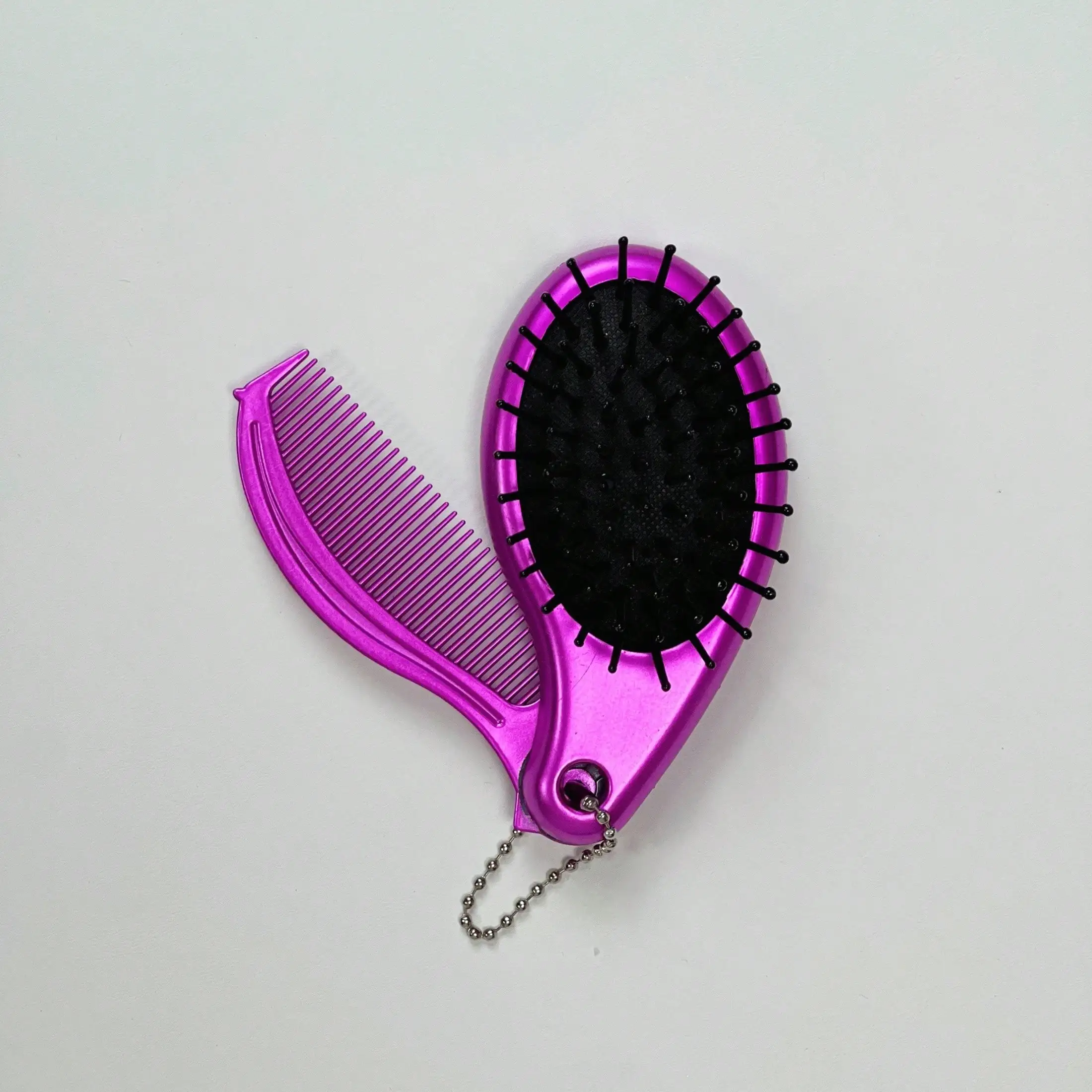 Mini 3-In-1 Portable Foldable Hairbrush With Cushion Comb, Makeup Mirror, And Flat Comb, Multiple Uses, Travel/Daily Essential, Cute Cushion Comb For All Hair Types, Scalp Massage, Can Be Used As Pendant, Fashion Accessory, Birthday/Holiday/Halloween/Chri
Mini 3-In-1 Portable Foldable Hairbrush With Cushion Comb, Makeup Mirror, And Flat Comb, Multiple Uses, Travel/Daily Essential, Cute Cushion Comb For All Hair Types, Scalp Massage, Can Be Used As Pendant, Fashion Accessory, Birthday/Holiday/Halloween/Chri