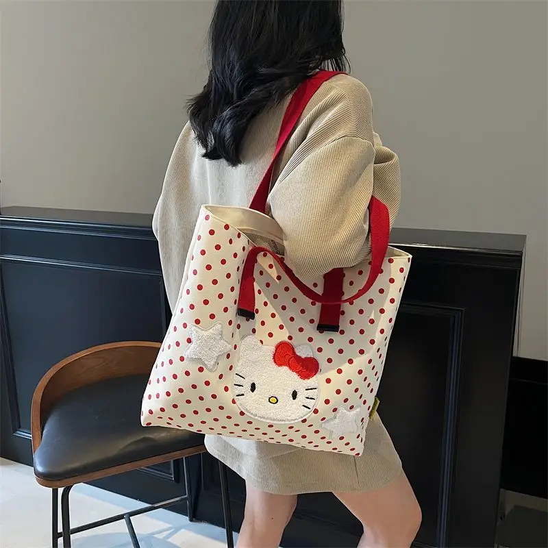 Sanrio Hello Kitty Girl Canvas Bag Single Shoulder Student Commute Kawaii New High-Capacity Multifunctional Cartoon Tote Bag Hot
Sanrio Hello Kitty Girl Canvas Bag Single Shoulder Student Commute Kawaii New High-Capacity Multifunctional Cartoon Tote Bag Hot