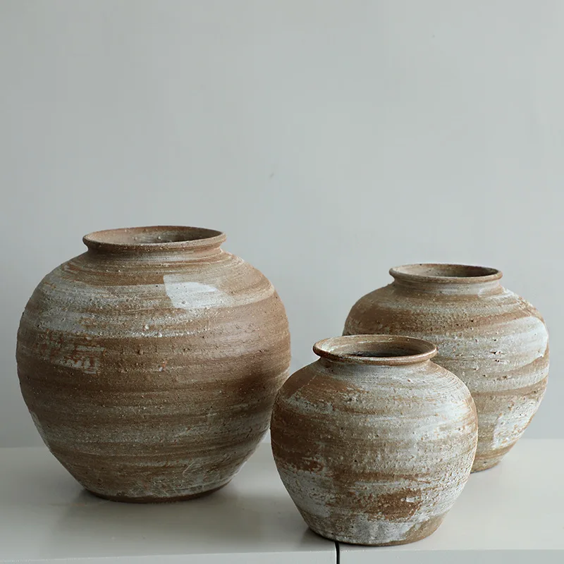 Chinese style handmade ceramic vase ornament living room decoration white wabi-sabi style rough pottery pot B&B creative ceramic
Chinese style handmade ceramic vase ornament living room decoration white wabi-sabi style rough pottery pot B&B creative ceramic