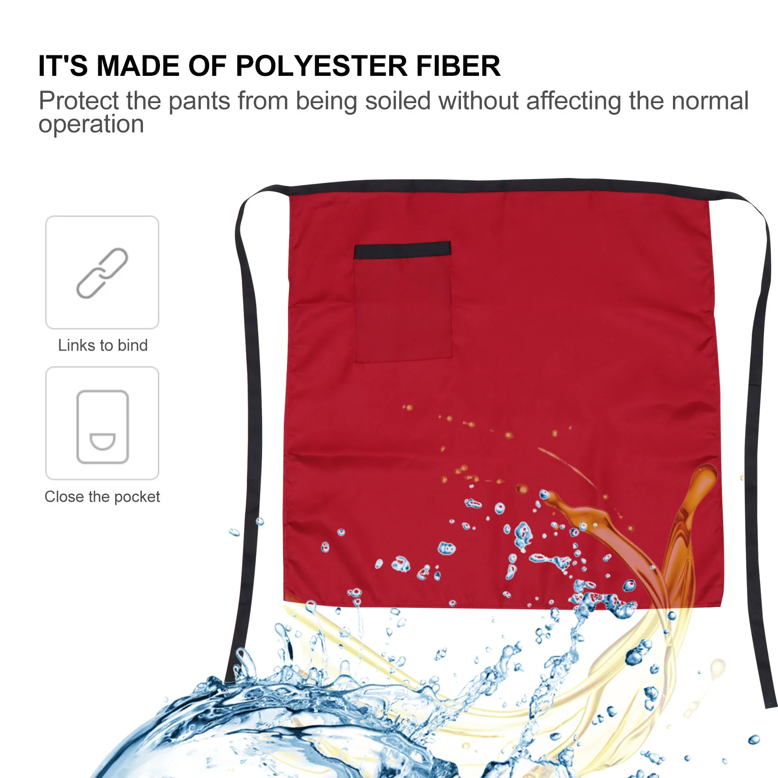 1Pcs Kitchen Half Apron Short Waist Design Shrink-Proof Stain-Resistant Cooking Chef Waiter Waitress Catering Staff Apron with
1Pcs Kitchen Half Apron Short Waist Design Shrink-Proof Stain-Resistant Cooking Chef Waiter Waitress Catering Staff Apron with