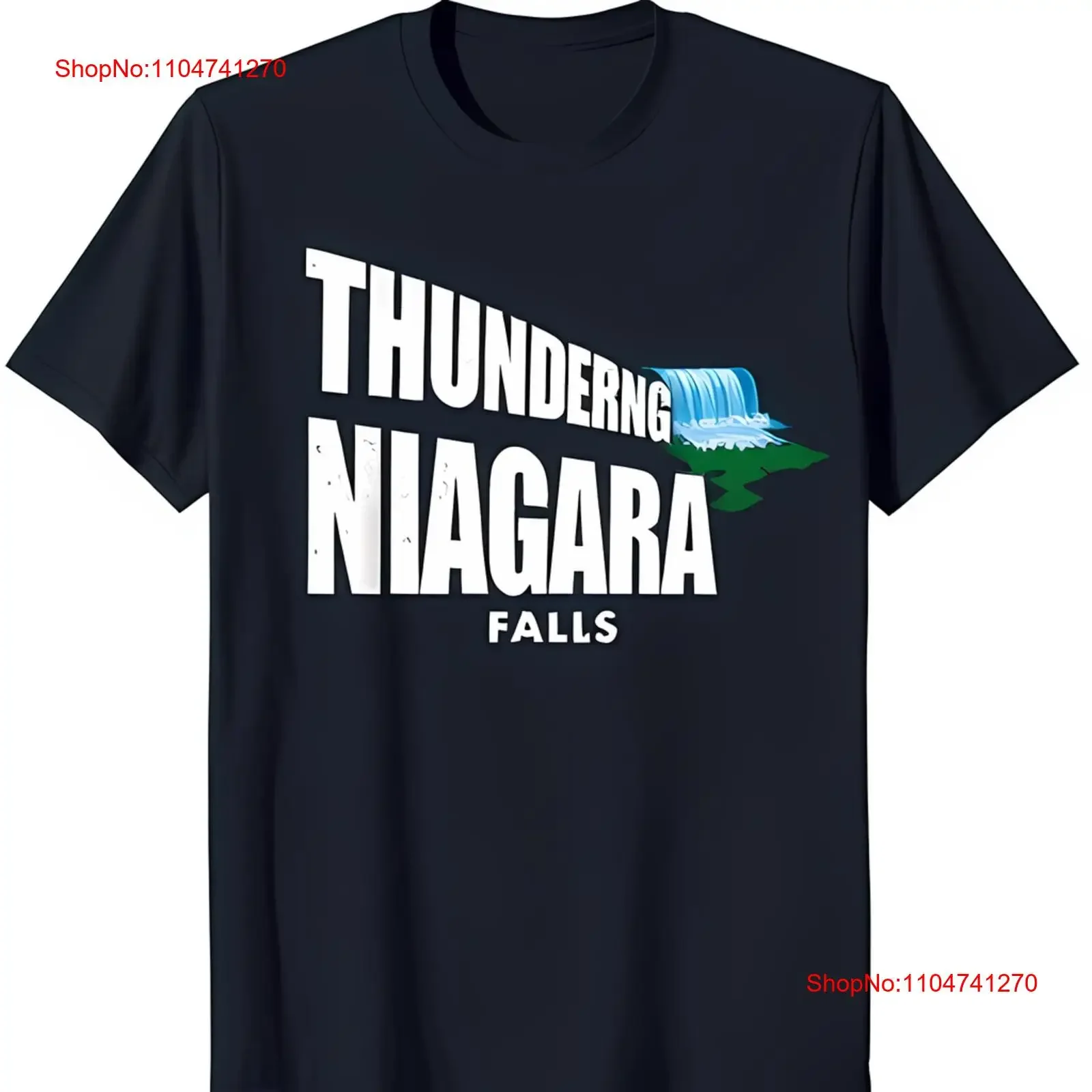 Stylish Black T Shirt with 'THUNDERING NIAGARA FALLS' Image vintage Washed streetwear Versatile Slightly Unisex fashion
Stylish Black T Shirt with 'THUNDERING NIAGARA FALLS' Image vintage Washed streetwear Versatile Slightly Unisex fashion